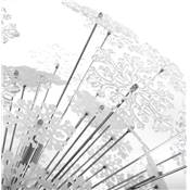 Suspension design flocons de neige 'Snö' structure en métal