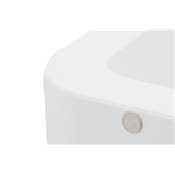 Table basse design / cube de rangement rectangulaire 'Kub XL' en bois laqué blanc