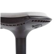 Tabouret réglable design ergonomique 'Svarst' pivotant gris pied central et système de balancement