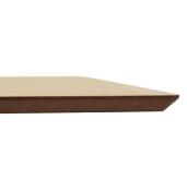 Table de salle à manger 'Tvillin Small' bois avec pied central acier brossé - 150 x 70 cm