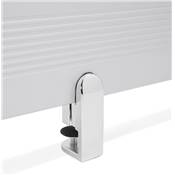 Ecran de séparation de bureau 'CONFIDENTIAL' en métal gris - 140 cm