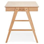 Petit bureau droit / table de travail design 'CHILD' en bois naturel - 120 x 70 cm
