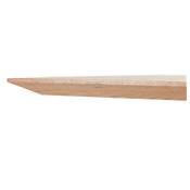 Grande table scandinave carrée 'BIG VÄN' plateau bois naturel pieds en métal noir - 140 x 140 cm