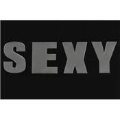 Sticker Lettres 'Sexy' déco murale effet miroir auto-adhésif