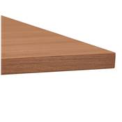 Bureau droit réglable en hauteur design 'MODULARE MINI' en bois pieds en métal noir - 140 x 70 cm