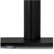 Petite table à manger ronde industriel 'SMALL GASTE' noire bois pied central métal noir - Ø 60 cm