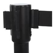 Potelet a sangle 'GUARD' noir pour files d'attente