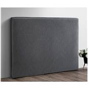 Tête de lit design 'HEAD SLEEP' en tissu gris anthracite - 176 cm