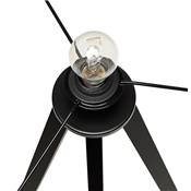 Lampe à poser scandinave trépied 'Stätiv Black Edition' abat-jour gris 3 pieds en métal noir