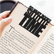 Marque pages pour livre 'So many books so little time' noir