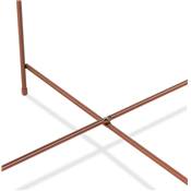 Table basse ronde 'ELEMENTO MEDIUM' plateau en verre miroir cuivré 4 pieds en métal cuivré - Ø 60 cm