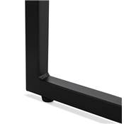 Set de 2 tables gigognes style industriel carrées 'SMALL FYRKANT" bois pieds métal noir - 50 x 50 cm