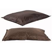 Pouf géant déhoussable imperméable 'Baggy' marron – 180 x 140 cm