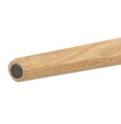Table basse scandinave rectangulaire 'Kaffetäbel' plateau verre 4 pieds bois – 120 x 60 cm