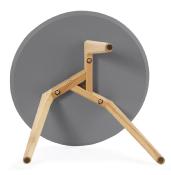 Tables basses scandinaves gigognes rondes 'Mukavä' plateau en bois gris 3 pieds en bois - Ø 50 cm