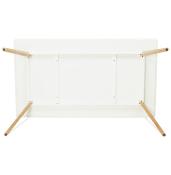 Table / bureau droit scandinave 'Bolnäss' plateau bois blanc 4 pieds bois – 160 x 90 cm