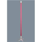 Lampe tube 'Néon' rose socle gris