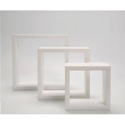 Etagères cubes murales design blanches - Set de 3