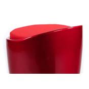 Tabouret bas avec espace de rangement 'Djembe' rouge