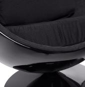 Fauteuil ‘Oeuf’ pivotant noir