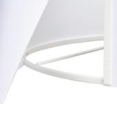 Lampadaire trépied scandinave 'Stätiv' abat-jour en tissu blanc 3 pieds en bois naturel