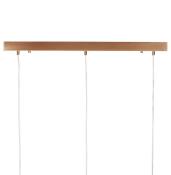 Suspension design 'Klokker' 3 abats-jour en métal cuivré