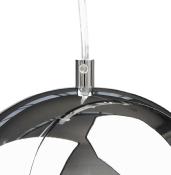 Suspension design 'Klokker' 3 abats-jour en métal chromé