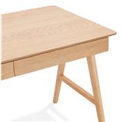 Petit bureau droit / table de travail design 'CHILD' en bois naturel - 120 x 70 cm