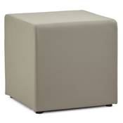 Pouf d'appoint carré rembourré 'KUBE' gris