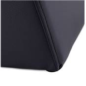 Pouf d'appoint carré rembourré 'KUBE' noir