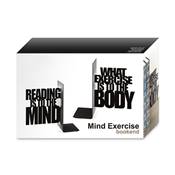 Set de 2 serres livres 'Mind exercise' noir en métal