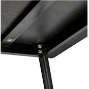 Table / bureau droit scandinave 'BOLNÄSS SMALL' plateau et 4 pieds bois noir – 120 x 80 cm