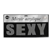 Sticker Lettres 'Sexy' déco murale effet miroir auto-adhésif