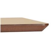 Table bar haute design 'Tvillin Black' bois naturel double pied central en fonte noir – 150 x 70 cm