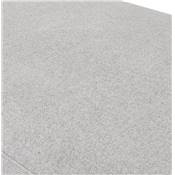 Banquette design de style moderne 'STICKY' en tissu gris clair avec pieds noir - 120 x 40 cm