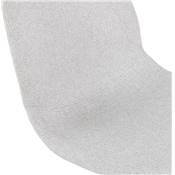 Chaise design de style moderne 'KOOL' en tissu gris clair avec 4 pieds en métal noir