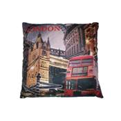 Coussin Londres 'Tower bridge' et Bus