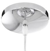 Suspension design ronde 'Arc' en métal chromé