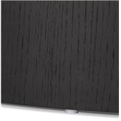 Set de 2 Tables d'appoint guéridons design ovales 'DUO' en bois noir