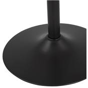 Tabouret de bar réglable 'BAROK' pivotant velours vert pied et repose pieds métal noir dossier haut