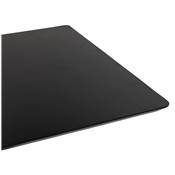 Table de bar haute design 'TVILLIN' bois noir double pied central métal brossé – 150 x 70 cm
