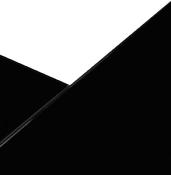Bureau de direction d'angle design 'GLASSTOP L' plateau en verre noir pieds métal noir et chromé – 160 cm