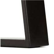 Table console style industriel 'HIGH BARNE' bois massif pieds tréteaux en métal noir - 130 x 45 cm