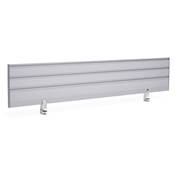 Ecran de séparation de bureau 'CONFIDENTIAL' en métal gris - 160 cm