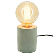 Lampe à poser design cylindrique 'CILINDRO' gris effet béton
