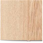 Set de 2 Tables d'appoint guéridons design ovales 'DUO' en bois finition naturelle