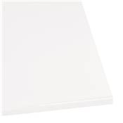 Petite table industriel intérieur / extérieur carrée 'BATTUTO' blanche pieds blanc – 68 x 68 cm