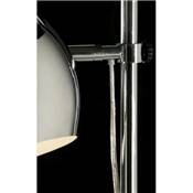 Lampadaire design 'Cyclope' réglable en hauteur abat-jour orientable structure en métal chromé