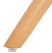 Chaise scandinave design 'Gornstad' en tissu patchwork avec 4 pieds en bois naturel