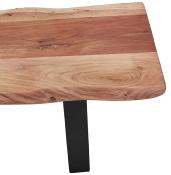 Banc style industriel 'NATTE BENCH' en bois massif avec pieds en métal noir
